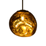 Ceiling light Gloine E27 in gold color D28x60cm - Слика 3