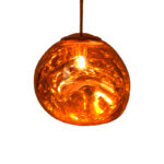 Ceiling light Umuco E27 in copper color D38x60cm