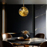 Ceiling light Umuco E27 in gold color D38x60cm - Слика 2