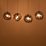 Ceiling light Vidro E27 in silver color 60x15x80cm - Image 2