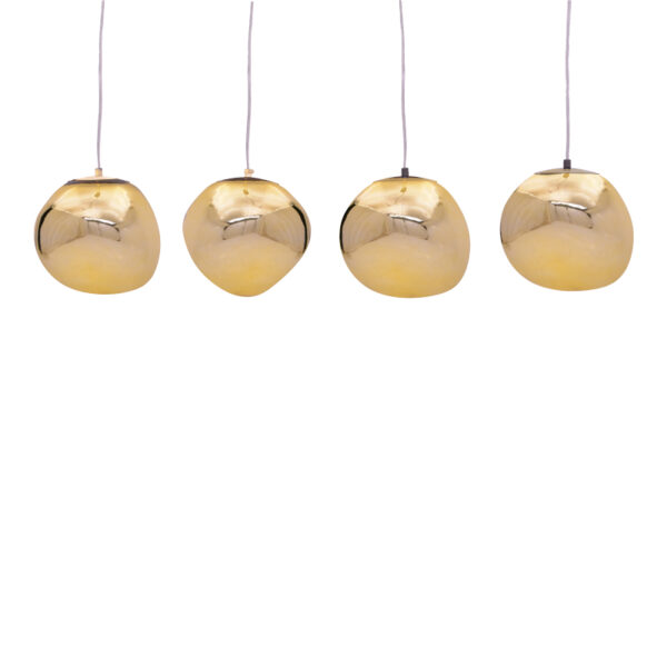 Ceiling light Vidro E27 in gold color 60x15x80cm