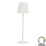 Brave Ι LED touch table lamp rechargeable in white color D11.5x37cm