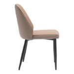 Chair Onyer brown-grey pu with black metal leg 48x60x83cm - Слика 4