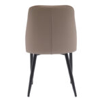 Chair Onyer brown-grey pu with black metal leg 48x60x83cm - Слика 6