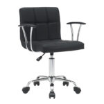 Канцелариски стол Buleco PU црна 56x46x74-86 см