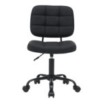 Office chair Sedia pu black 50x50x75-85cm - Image 4