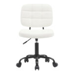 Office chair Sedia pu white 50x50x75-85cm - Слика 4