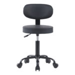 Mafeshi pu office-work chair on wheels in black shade 45x44x70-82cm - Слика 4