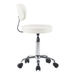 Mafeshi pu office-work chair on wheels in white shade 45x44x70-82cm - Слика 3