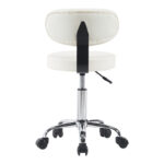 Mafeshi pu office-work chair on wheels in white shade 45x44x70-82cm - Слика 5