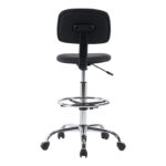 Icina pu office-work chair on wheels in black shade 58x54x102-123cm - Image 5