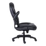 Desain pu manager kantor kursi marwarna hitam 74x73x108-116cm - Слика 5