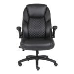 Desain pu manager kantor kursi marwarna hitam 74x73x108-116cm - Слика 6