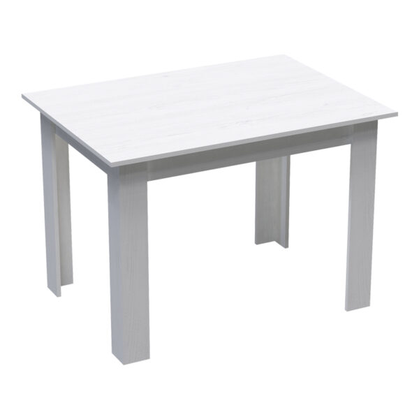 Table Manka in white color 110x80x77cm