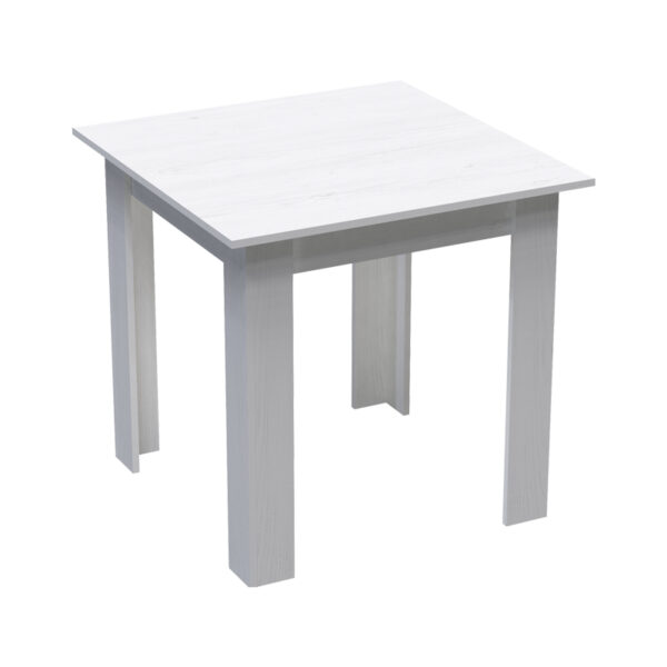 Table Manka I in white color 80x80x77cm
