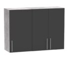 Festa I kitchen unit melamine in dark grey and sonoma color workbench 100x60x85cm - Image 4