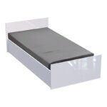Single bed Afina in white color 90x200cm