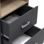 Display-column Toscana in anthracite shade 50x42x222.5cm - Слика 5