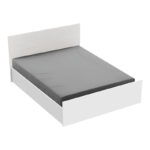 Double bed Toscana in white color 160x200cm