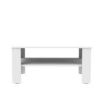 Coffee table Khofi in white color 90x60x42.3cm - Слика 2