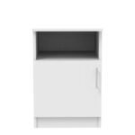 Galdi bedside table in white color 40x45x60cm - Image 2