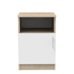 Galdi bedside table in sonoma-white color 40x45x60cm - Слика 2