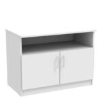 Galdow low cabinet in white color 80x45x60cm