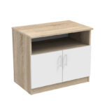 Galdow low cabinet in sonoma-white color 80x45x60cm
