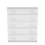 Chest of drawers Kofre in white color 80x45x104cm - Слика 2