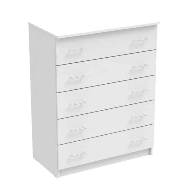 Chest of drawers Kofre in white color 80x45x104cm