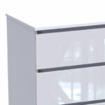 Chest of drawers Dicama mdf in white color 90x47x101cm - Слика 2