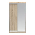 Korredor two-leaf sliding wardrobe with mirror in sonoma color 120x60x220cm - Image 3
