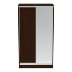 Korredor two-leaf sliding wardrobe with mirror in wenge color 120x60x220cm - Слика 3