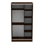 Korredor two-leaf sliding wardrobe with mirror in wenge color 120x60x220cm - Слика 4