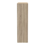 Aparador two-leaf sliding wardrobe with mirror in sonoma color 180x60x220cm - Image 5