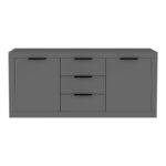 Doha sideboard in dark grey color 180x45x80.5cm - Слика 3