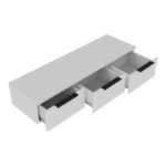 Console with 3 drawers Doha  in white color 120x39x22cm - Image 2