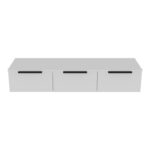 Console with 3 drawers Doha  in white color 120x39x22cm - Image 3