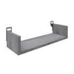 Wall shelf Derva  in grey cement color 45x15x10cm