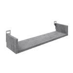 Ѕидна полица Derva во цементно сива боја 60x15x10 см