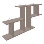 Wall shelf Vertoura  in mocha color 116x18.5x60cm