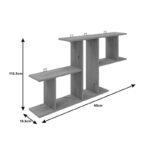 Wall shelf Vertoura  in mocha color 116x18.5x60cm - Image 3