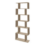 Bookcase Sezen in oak color 70x24x191.5cm