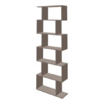 Bookcase Sezen  in mocha color 70x24x191.5cm