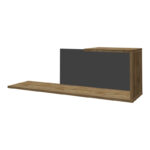 Living room complex Poelfy  in dark grey-oak color 170x37.5x42cm - Image 5