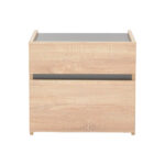 Bed side Comcie in natural with grey color 50x42x45.5cm - Слика 2