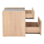 Bed side Comcie in natural with grey color 50x42x45.5cm - Слика 5