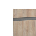 Double bed Elencia in oak with grey color 160x200cm - Image 3