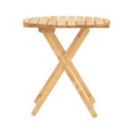 Table Letna solid beech wood  in natural color D60x74.5cm - Image 3
