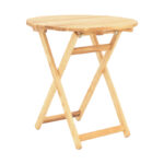 Table Letna solid beech wood  in natural color D60x75cm